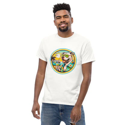 "Dogs On Vacation"-Kollektion - Staffordshire-Terrier #2 - Klassisches Unisex-T-Shirt - 13 verschiedene Farben