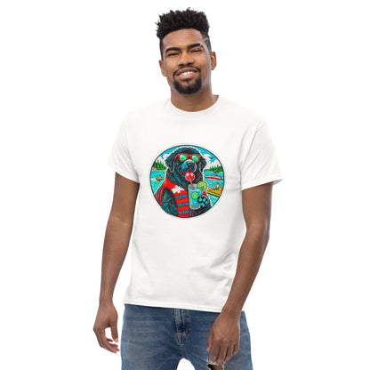 "Dogs On Vacation"-Kollektion - Neufundländer - Klassisches Unisex-T-Shirt - 13 verschiedene Farben