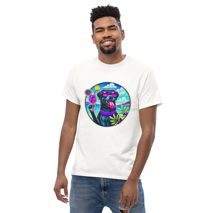 "Dogs On Vacation"-Kollektion - Black Labbi #3 - Klassisches Unisex-T-Shirt - 13 verschiedene Farben