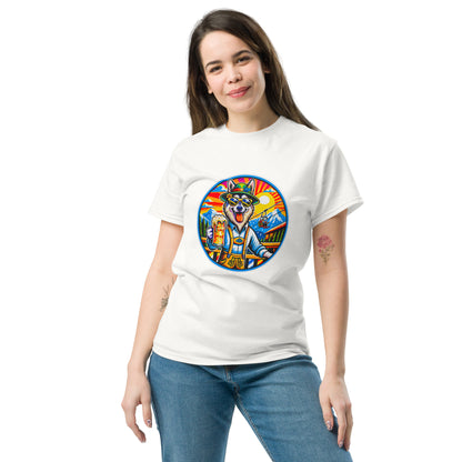 "Dogs On Vacation"-Kollektion - European Sled Dog - Klassisches Unisex-T-Shirt - 13 verschiedene Farben