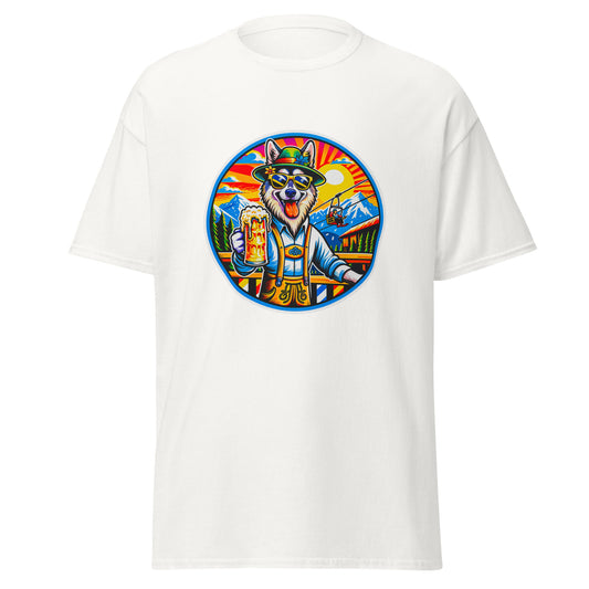 "Dogs On Vacation"-Kollektion - European Sled Dog - Klassisches Unisex-T-Shirt - 13 verschiedene Farben