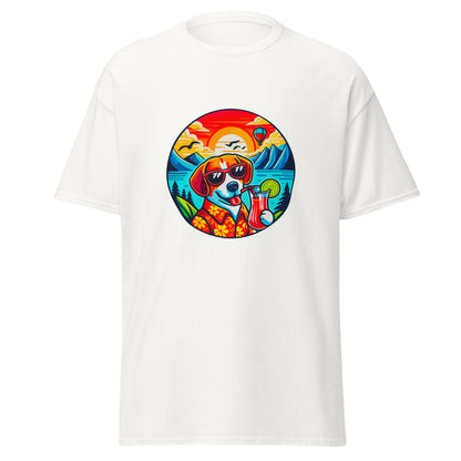 "Dogs On Vacation"-Kollektion - Beagle - Klassisches Unisex-T-Shirt - 13 verschiedene Farben