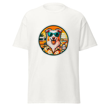 "Dogs On Vacation"-Kollektion - Australian Shepherd #1 - Klassisches Unisex-T-Shirt - 13 verschiedene Farben