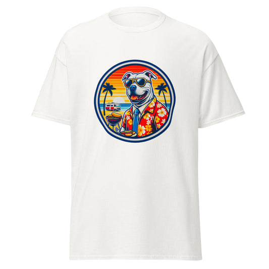 "Dogs On Vacation"-Kollektion - Staffordshire-Terrier #1 - Klassisches Unisex-T-Shirt - 13 verschiedene Farben