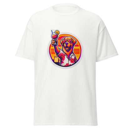 "Dogs On Vacation"-Kollektion - Golden Retriever #1 - Klassisches Unisex-T-Shirt - 13 verschiedene Farben