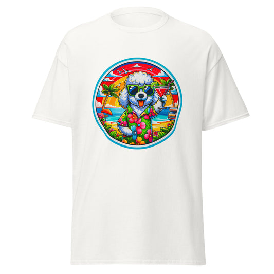 "Dogs On Vacation"-Kollektion - Schafspudel #1 - Klassisches Unisex-T-Shirt - 13 verschiedene Farben