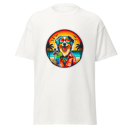 "Dogs On Vacation"-Kollektion - Australian Shepherd #3 - Klassisches Unisex-T-Shirt - 13 verschiedene Farben