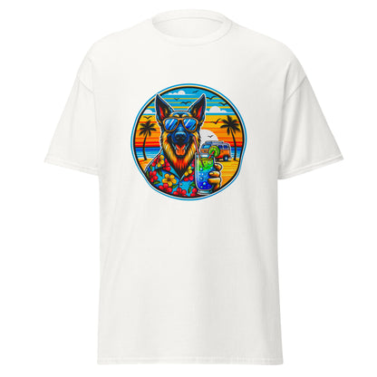 "Dogs On Vacation"-Kollektion - Schäferhund #2 - Klassisches Unisex-T-Shirt - 13 verschiedene Farben