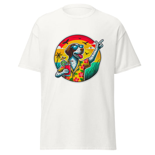 "Dogs On Vacation"-Kollektion - Pointer - Klassisches Unisex-T-Shirt - 13 verschiedene Farben