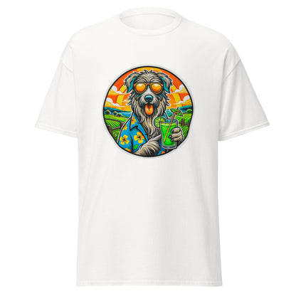 "Dogs On Vacation"-Kollektion - Irish Wolfhound - Klassisches Unisex-T-Shirt - 13 verschiedene Farben