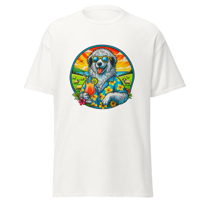 "Dogs On Vacation"-Kollektion - Polish Lowland Sheepdog - Klassisches Unisex-T-Shirt - 13 verschiedene Farben