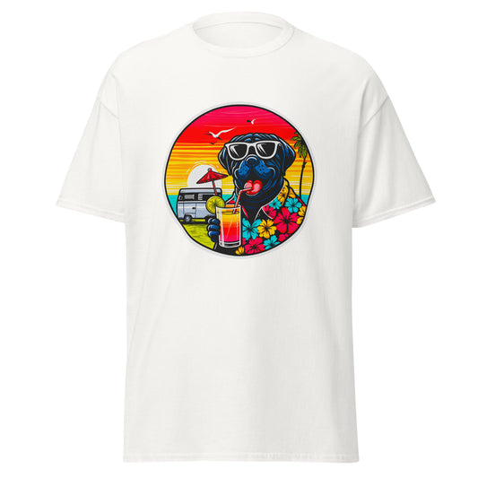 "Dogs On Vacation"-Kollektion - Black Mastiff - Klassisches Unisex-T-Shirt - 13 verschiedene Farben