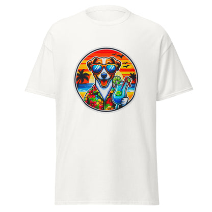 "Dogs On Vacation"-Kollektion - Jack-Russel-Terrier - Klassisches Unisex-T-Shirt - 13 verschiedene Farben