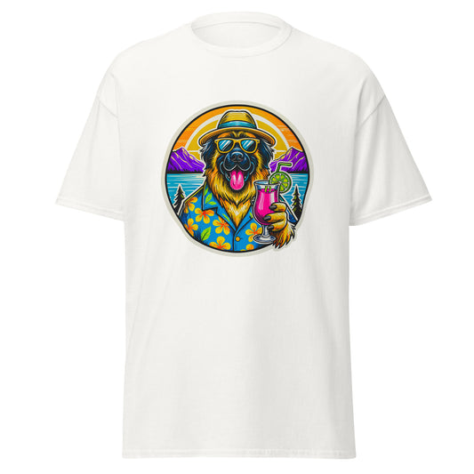 "Dogs On Vacation"-Kollektion - Leonberger - Klassisches Unisex-T-Shirt - 13 verschiedene Farben