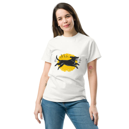 "YELLOW!" - Running Lab - Klassisches Unisex T-Shirt - in 4 Farben
