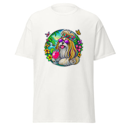 "Dogs On Vacation"-Kollektion - Ihasa Apso - Klassisches Unisex-T-Shirt - 13 verschiedene Farben