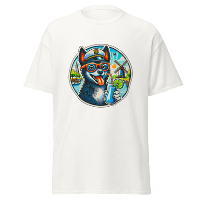 "Dogs On Vacation"-Kollektion - Schipperke - Klassisches Unisex-T-Shirt - 13 verschiedene Farben