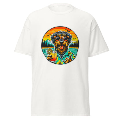 "Dogs On Vacation"-Kollektion - Rauhaardackel #2 - Klassisches Unisex-T-Shirt - 13 verschiedene Farben