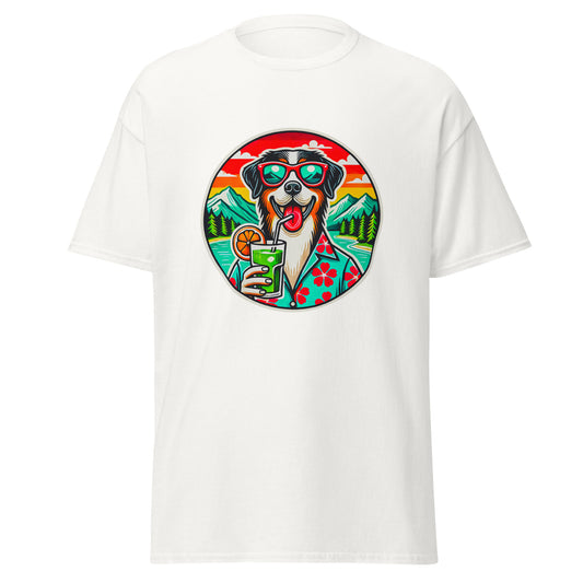 "Dogs On Vacation"-Kollektion - Schweizer Sennenhund #3 - Klassisches Unisex-T-Shirt - 13 verschiedene Farben