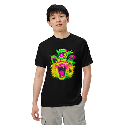 NEON Halloween-Kollektion 2024 - No. 02 - Schweres textilgefärbtes Unisex-T-Shirt - in 4 Farben