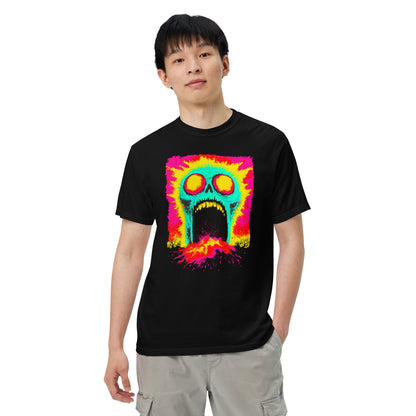 NEON Halloween-Kollektion 2024 - No. 07 - Schweres textilgefärbtes Unisex-T-Shirt - in 4 Farben