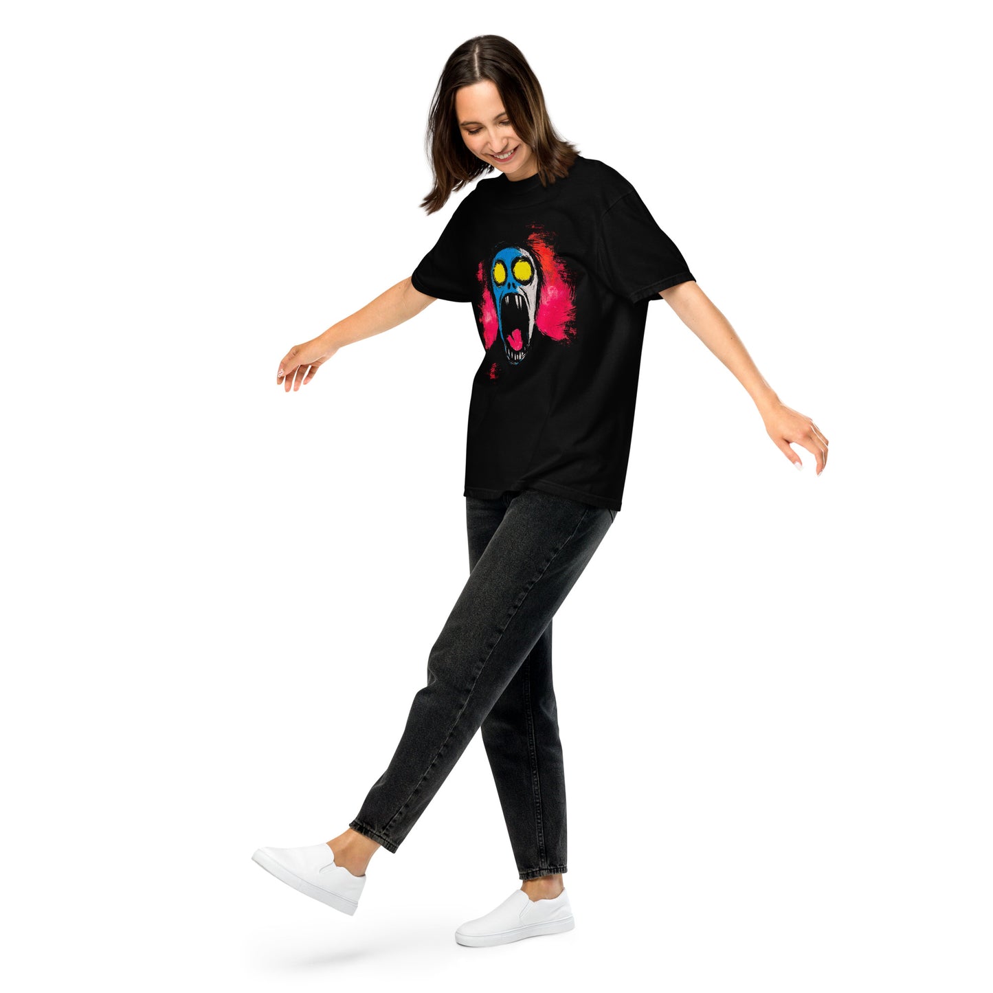 Halloween-Kollektion 2024 - No. 07 - Schweres textilgefärbtes Unisex-T-Shirt - in 3 Farben