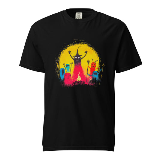 Halloween-Kollektion 2024 - No. 15 - Schweres textilgefärbtes Unisex-T-Shirt - in 3 Farben