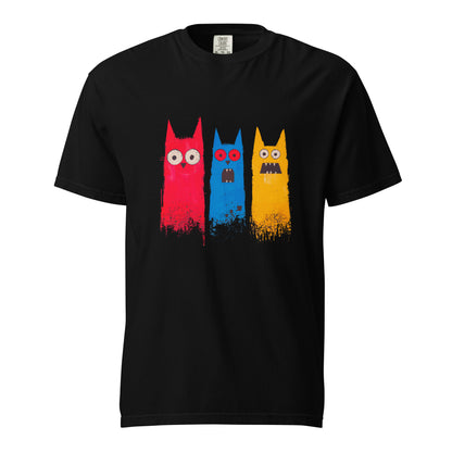 Halloween-Kollektion 2024 - No. 16 - Schweres textilgefärbtes Unisex-T-Shirt - in 3 Farben