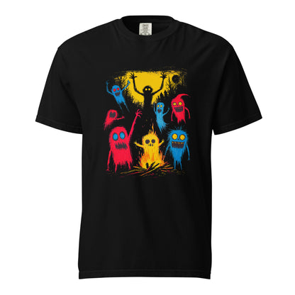 Halloween-Kollektion 2024 - No. 19 - Schweres textilgefärbtes Unisex-T-Shirt - in 3 Farben