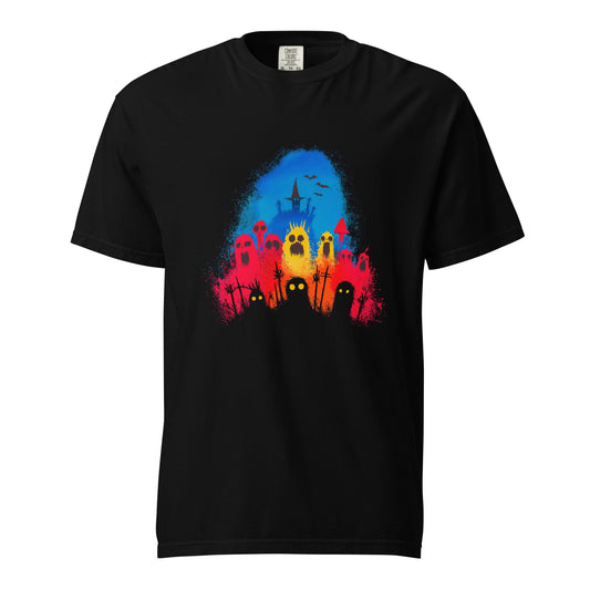 Halloween-Kollektion 2024 - No. 29 - Schweres textilgefärbtes Unisex-T-Shirt - in 3 Farben