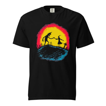 Halloween-Kollektion 2024 - No. 31 - Schweres textilgefärbtes Unisex-T-Shirt - in 3 Farben