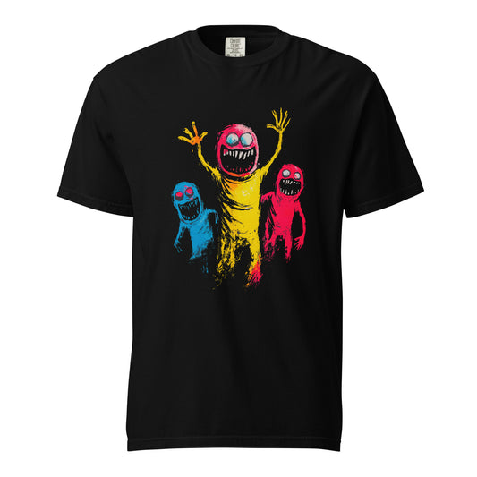 Halloween-Kollektion 2024 - No. 34 - Schweres textilgefärbtes Unisex-T-Shirt - in 3 Farben