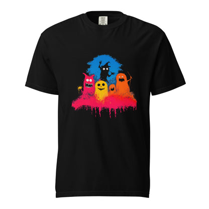 Halloween-Kollektion 2024 - No. 38 - Schweres textilgefärbtes Unisex-T-Shirt - in 3 Farben