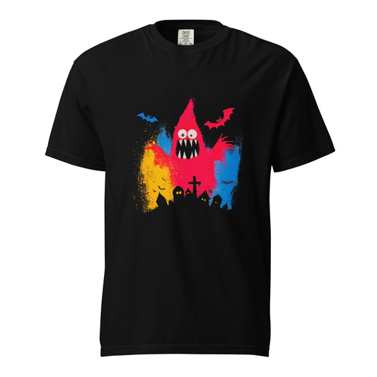 Halloween-Kollektion 2024 - No. 42 - Schweres textilgefärbtes Unisex-T-Shirt - in 3 Farben
