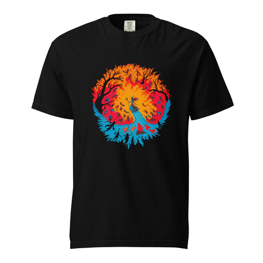Halloween-Kollektion 2024 - No. B 1  - Schweres textilgefärbtes Unisex-T-Shirt - in 6 Farben