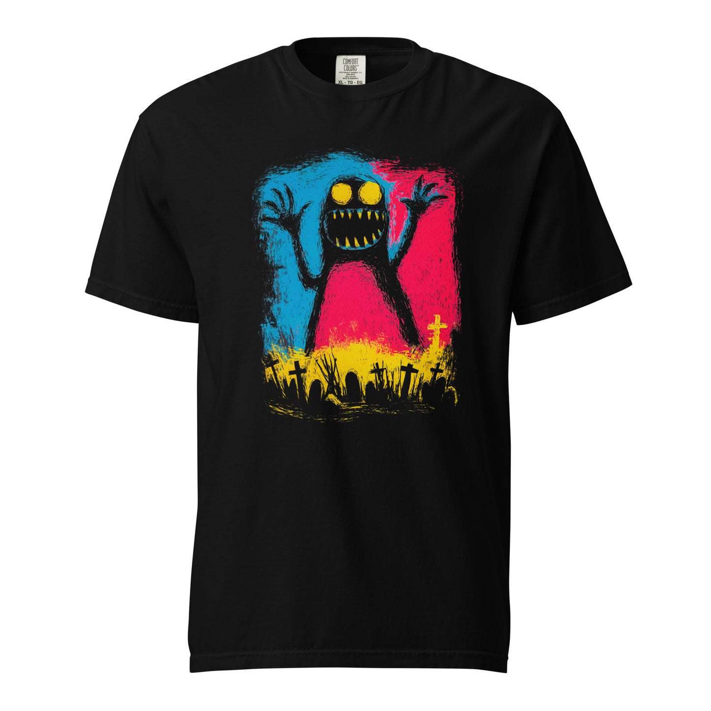 Halloween-Kollektion 2024 - No. 02 - Schweres textilgefärbtes Unisex-T-Shirt - in 3 Farben