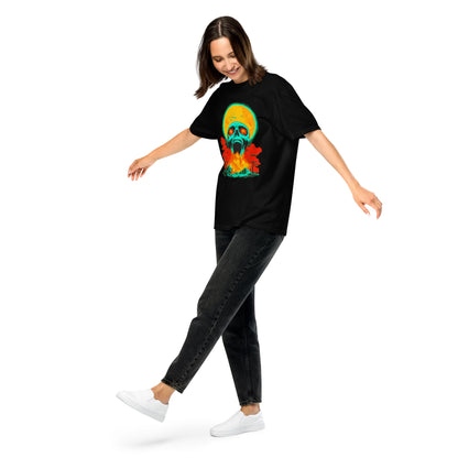 NEON Halloween-Kollektion 2024 - No. 05 - Schweres textilgefärbtes Unisex-T-Shirt - in 6 Farben