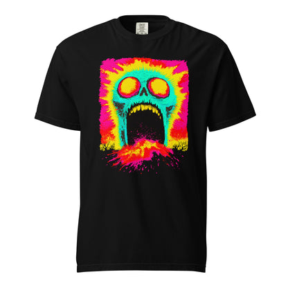 NEON Halloween-Kollektion 2024 - No. 07 - Schweres textilgefärbtes Unisex-T-Shirt - in 4 Farben
