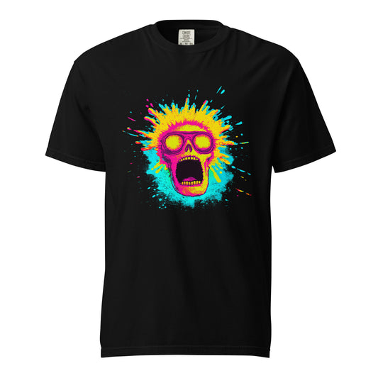 NEON Halloween-Kollektion 2024 - No. 08 - Schweres textilgefärbtes Unisex-T-Shirt - in 5 Farben