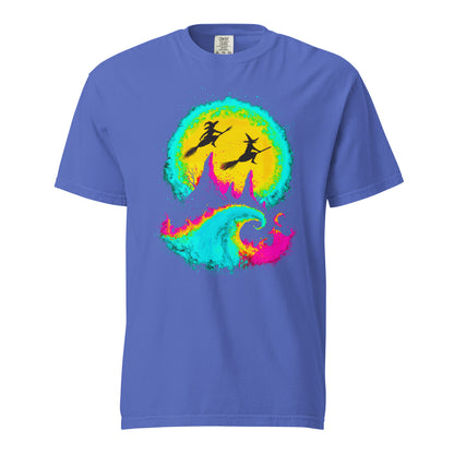 NEON Halloween-Kollektion 2024 - No. 04 - Schweres textilgefärbtes Unisex-T-Shirt - in 6 Farben