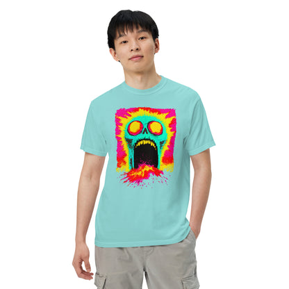 NEON Halloween-Kollektion 2024 - No. 07 - Schweres textilgefärbtes Unisex-T-Shirt - in 4 Farben