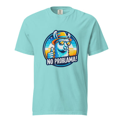 "No Problama!" - Schweres textilgefärbtes Unisex-T-Shirt - in 8 Farben