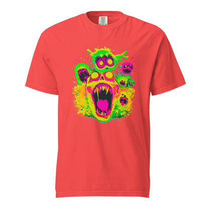 NEON Halloween-Kollektion 2024 - No. 02 - Schweres textilgefärbtes Unisex-T-Shirt - in 4 Farben