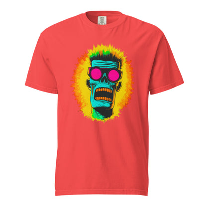 NEON Halloween-Kollektion 2024 - No. 03 - Schweres textilgefärbtes Unisex-T-Shirt - in 6 Farben