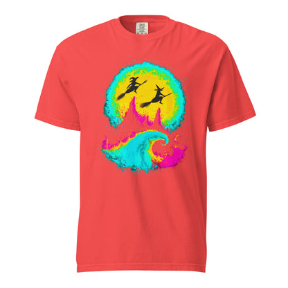 NEON Halloween-Kollektion 2024 - No. 04 - Schweres textilgefärbtes Unisex-T-Shirt - in 6 Farben