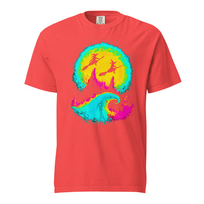 NEON Halloween-Kollektion 2024 - No. 13 - Schweres textilgefärbtes Unisex-T-Shirt - in 6 Farben