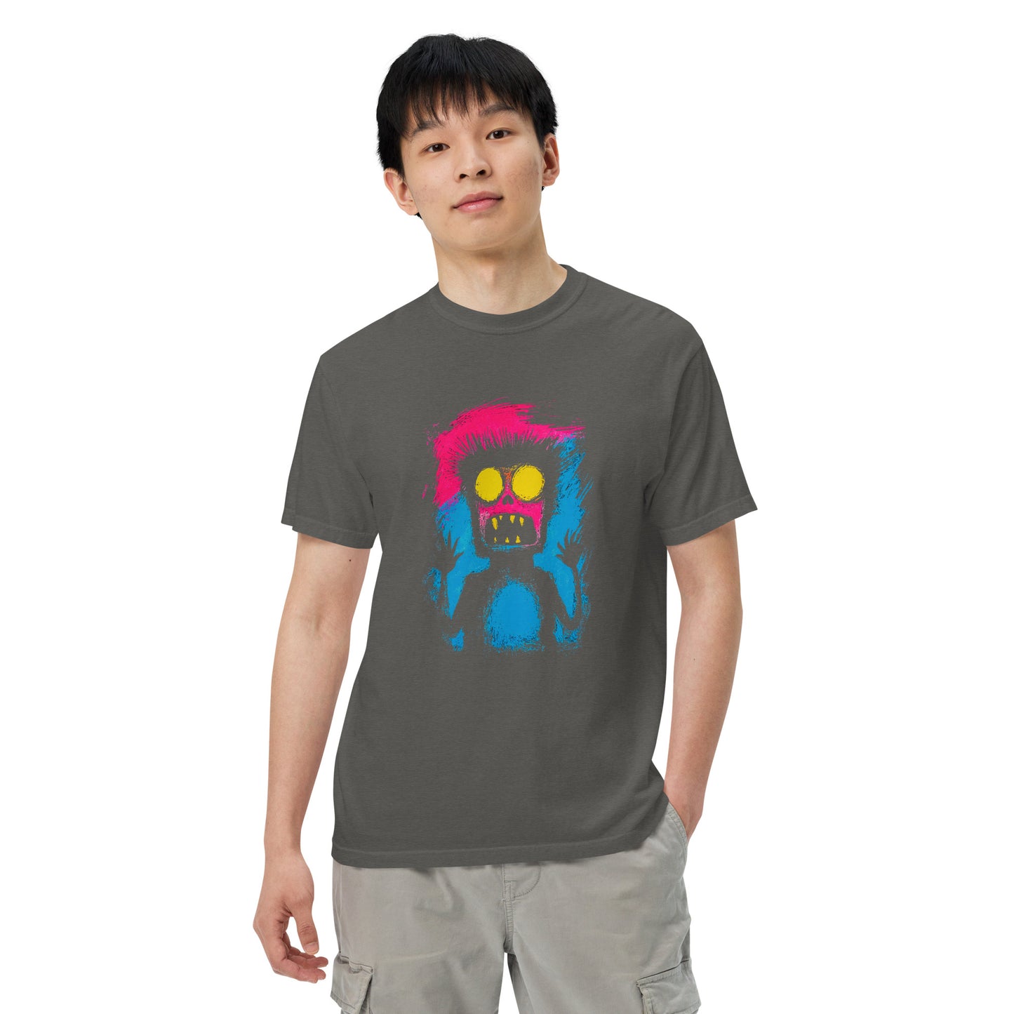 Halloween-Kollektion 2024 - No. 05 - Schweres textilgefärbtes Unisex-T-Shirt - in 3 Farben