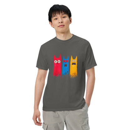 Halloween-Kollektion 2024 - No. 16 - Schweres textilgefärbtes Unisex-T-Shirt - in 3 Farben