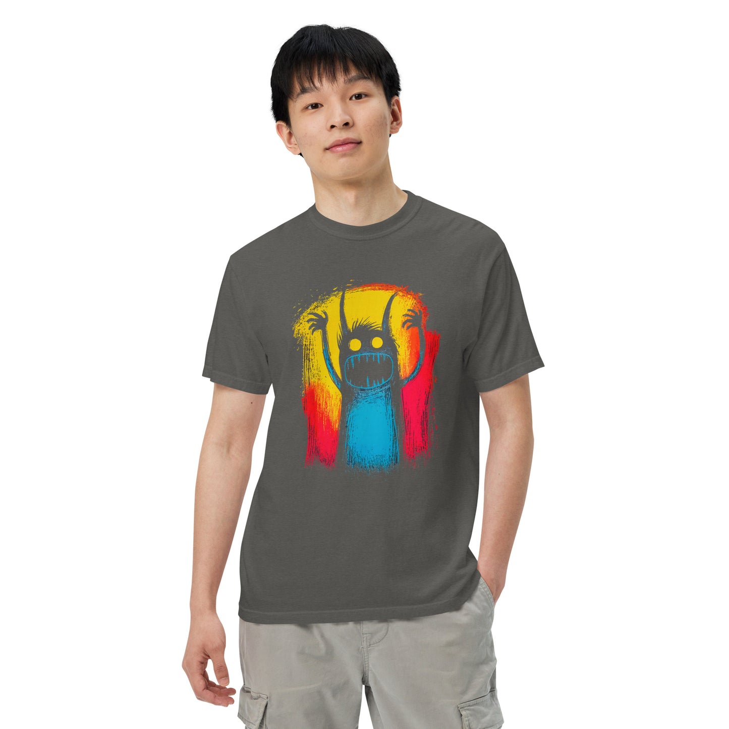 Halloween-Kollektion 2024 - No. 04 - Schweres textilgefärbtes Unisex-T-Shirt - in 3 Farben