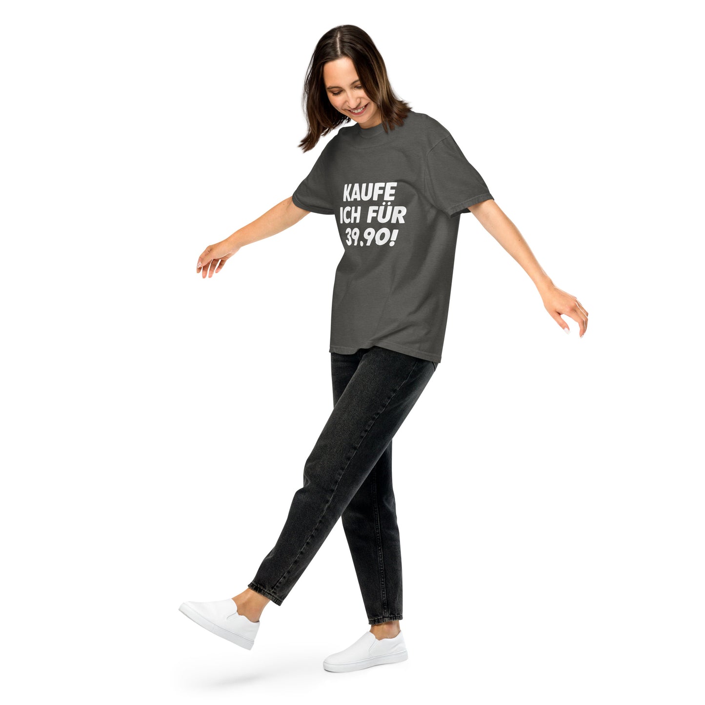 "Kaufe ich für 39.90!" - Schweres textilgefärbtes Unisex-T-Shirt - Pepper